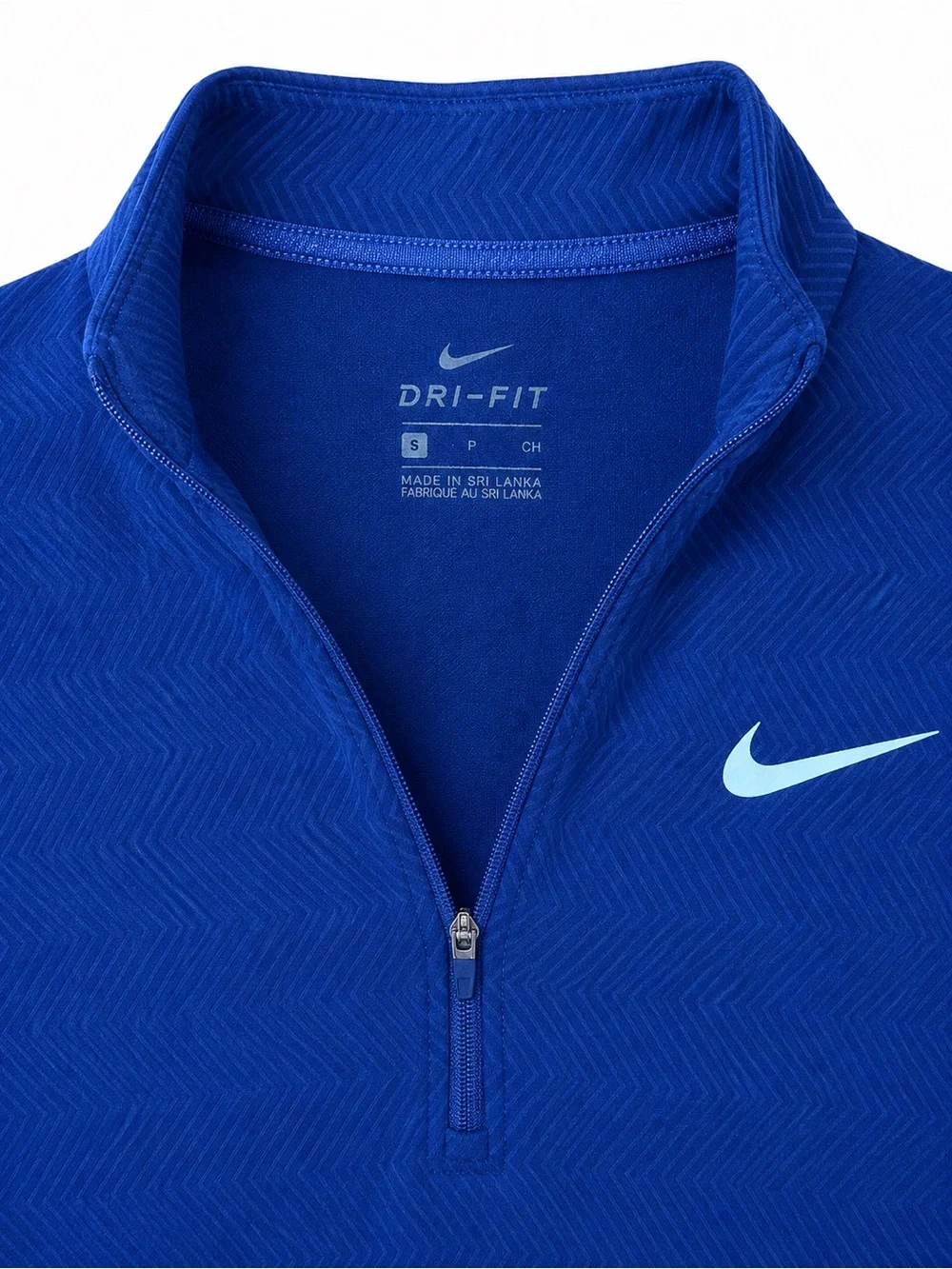 Nike Women's Dri-FIT Long Sleeve Half-Zip Top - Royal Blue